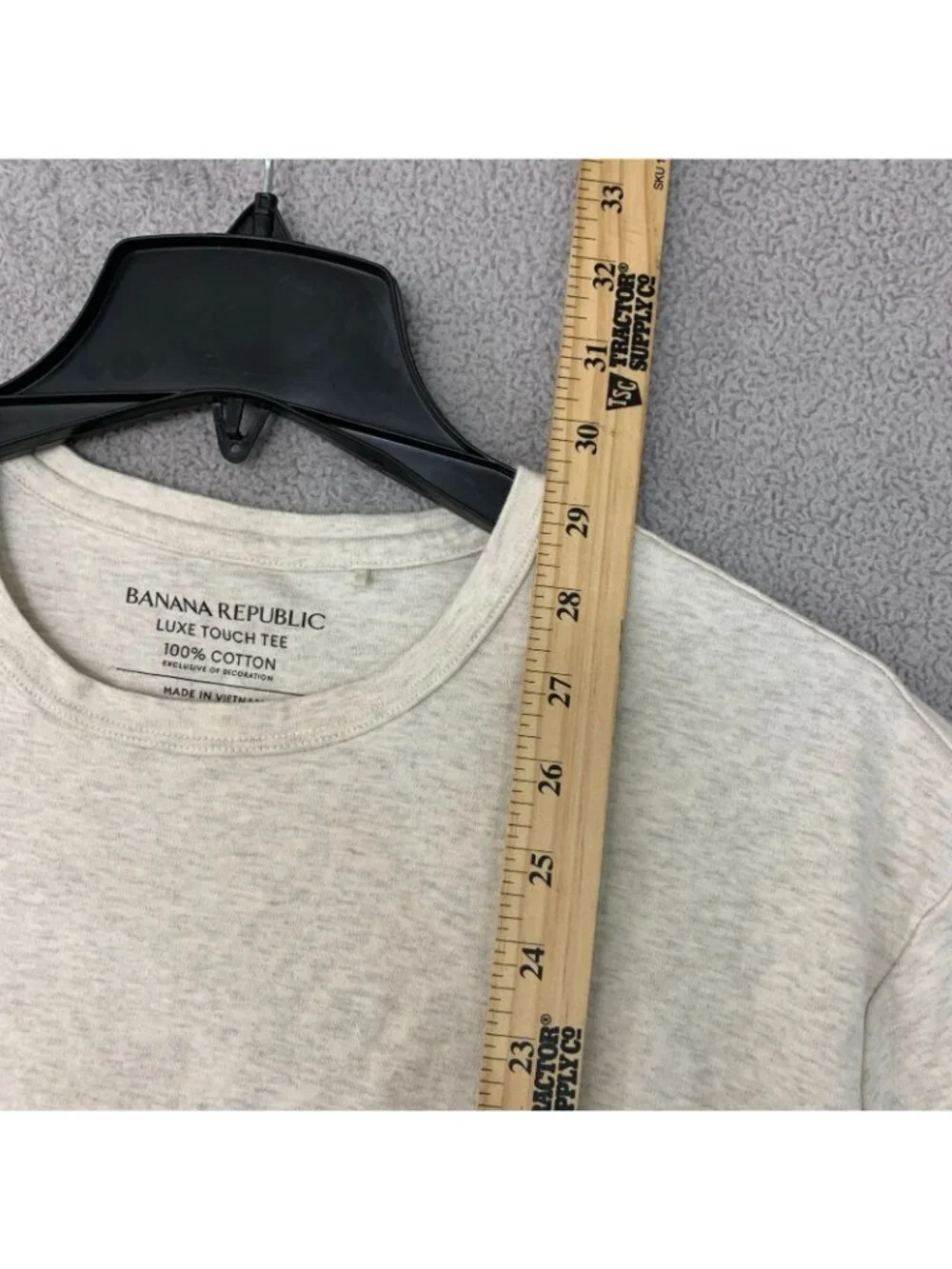 NWOT Banana Republic Men's L Luxe Touch Tee 100% Cotton Crewneck T-Shirt Tan